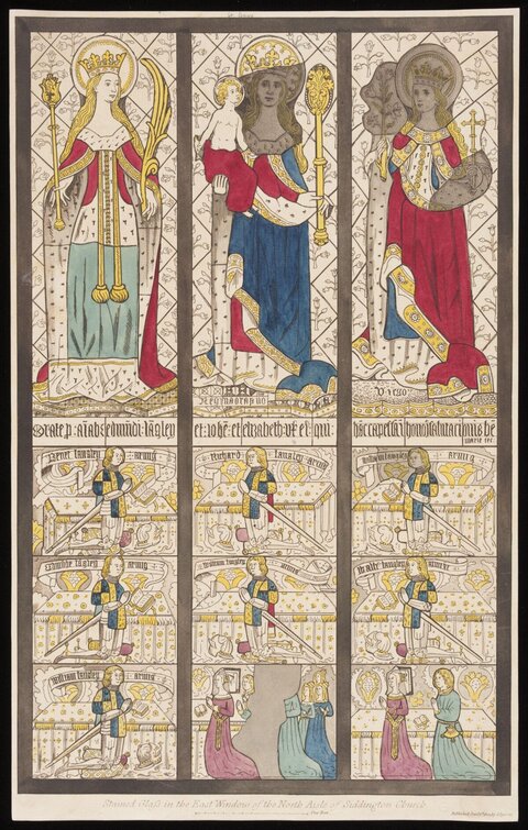 Siddington Church Stained Glass Drawing