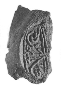 Fragment of Ancient Clay Seal Impression