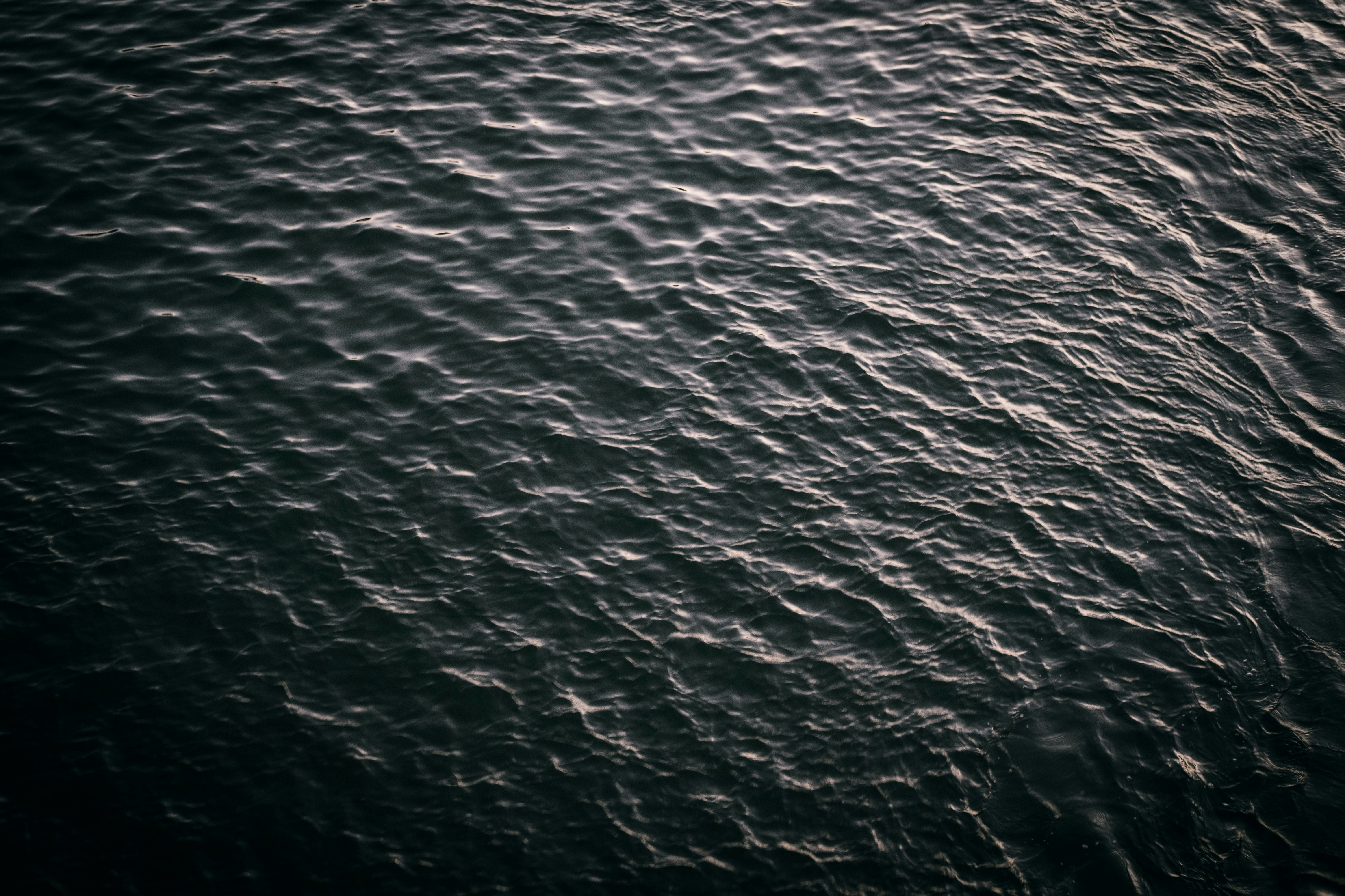 Dark Rippled Water Surface