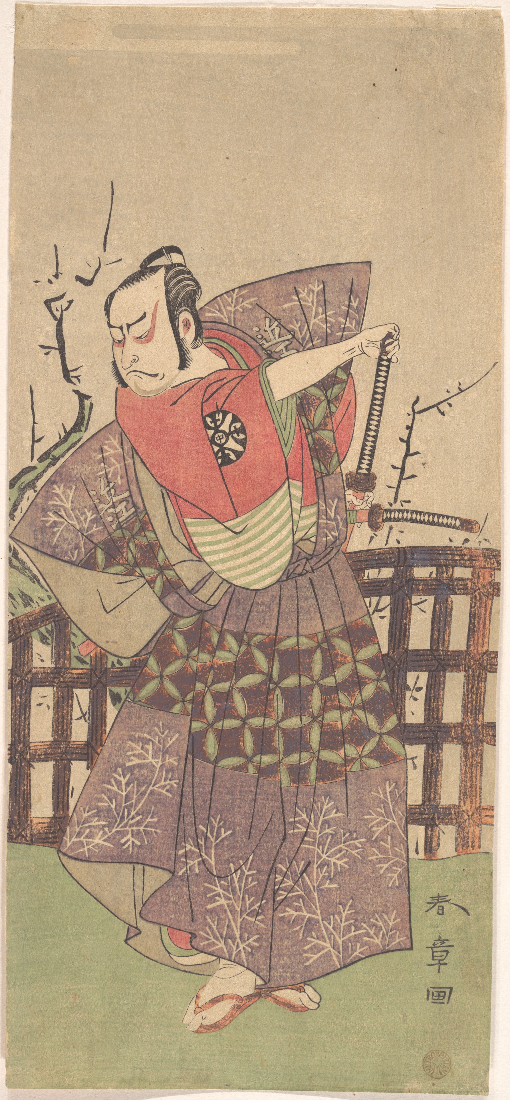 Ukiyo-e Samurai Warrior Portrait