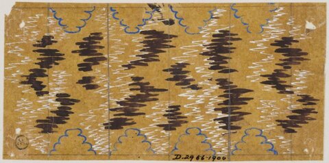 Antique Textile Pattern Design Sketch