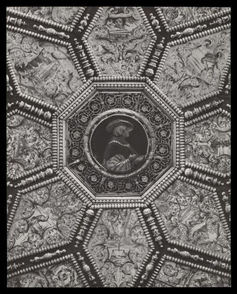 Ornate Ceiling Portrait Panel