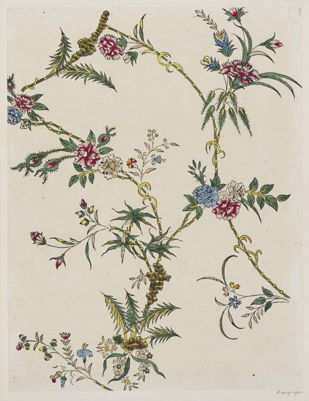 Hand Drawn Vintage Floral Pattern