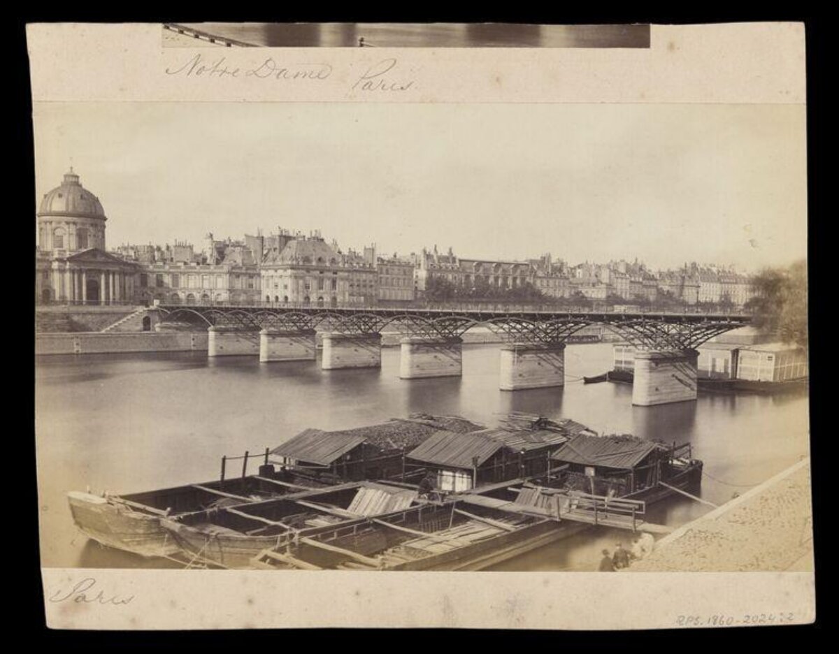 Vintage Paris Seine River View