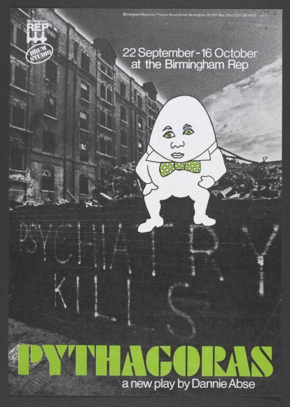 Pythagoras Play Poster at Birmingham Rep