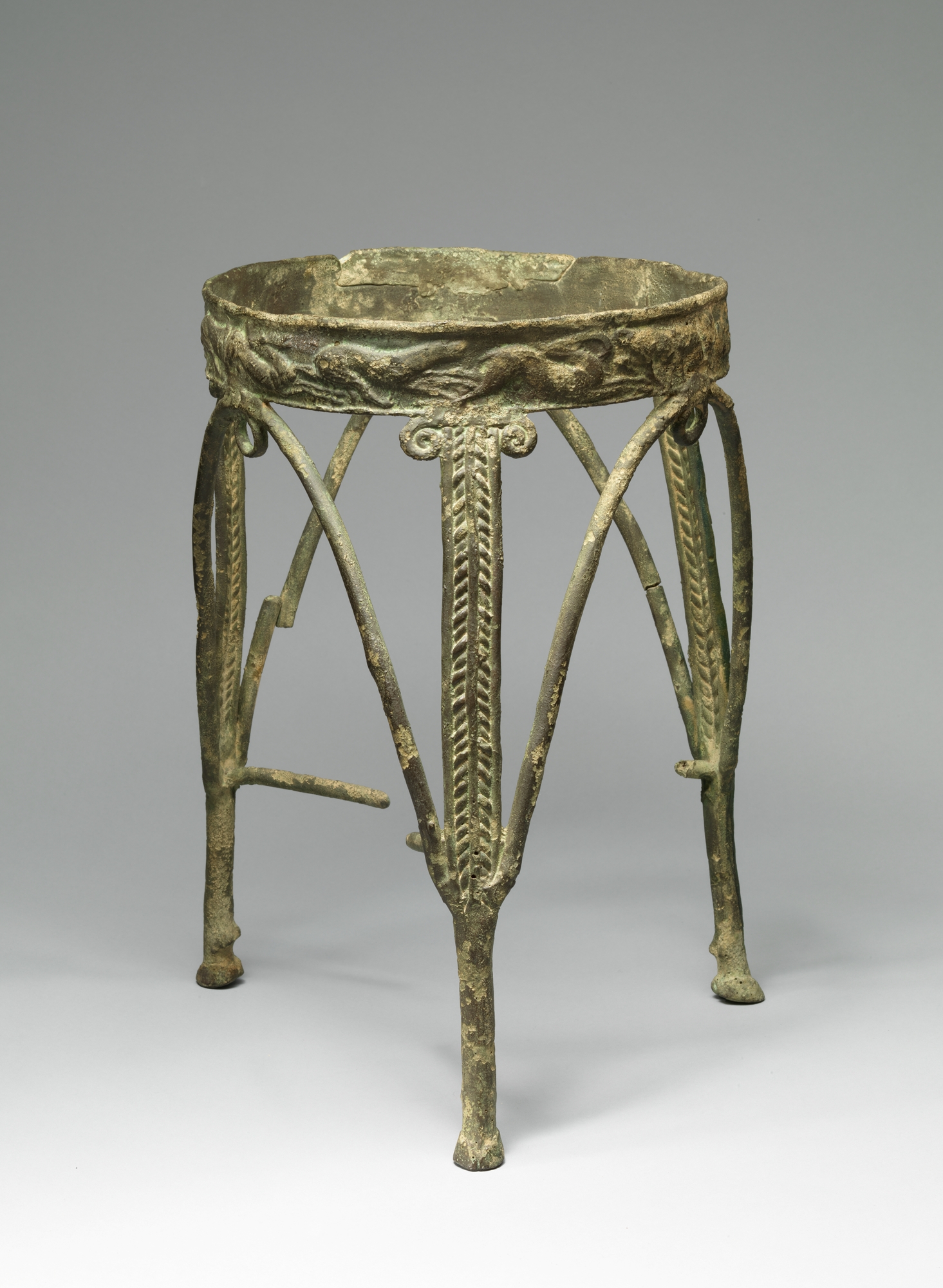Ancient Bronze Three-legged Stand