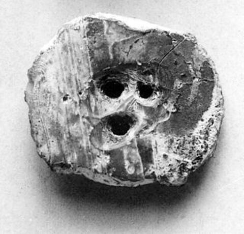 Ancient Fragmented Clay Face Artifact