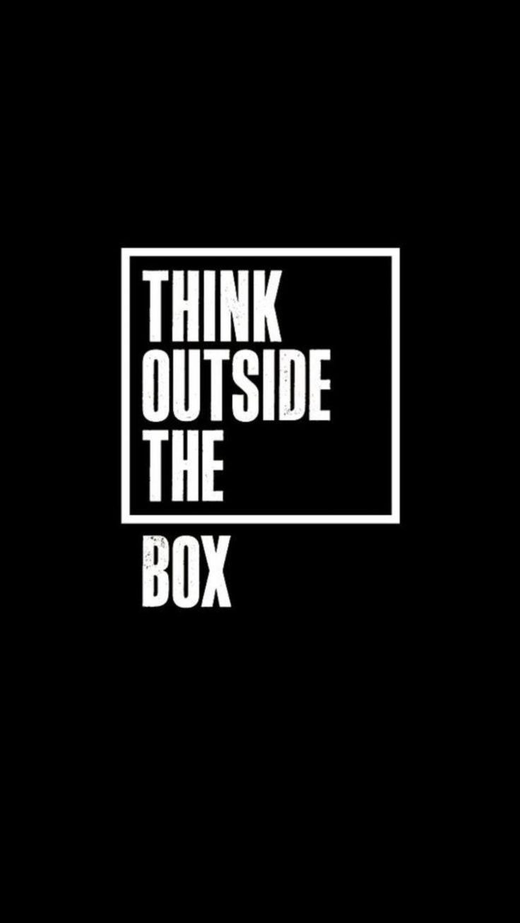 Think Outside The Box Motivational Art
