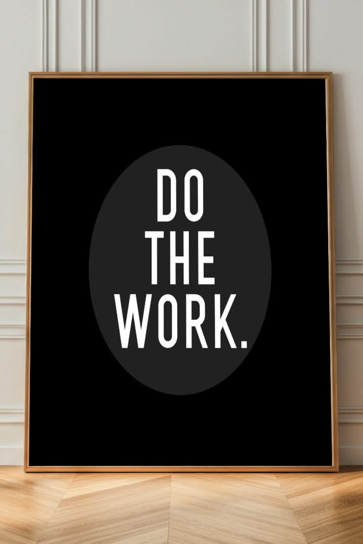 Do The Work Motivational Wall Art
