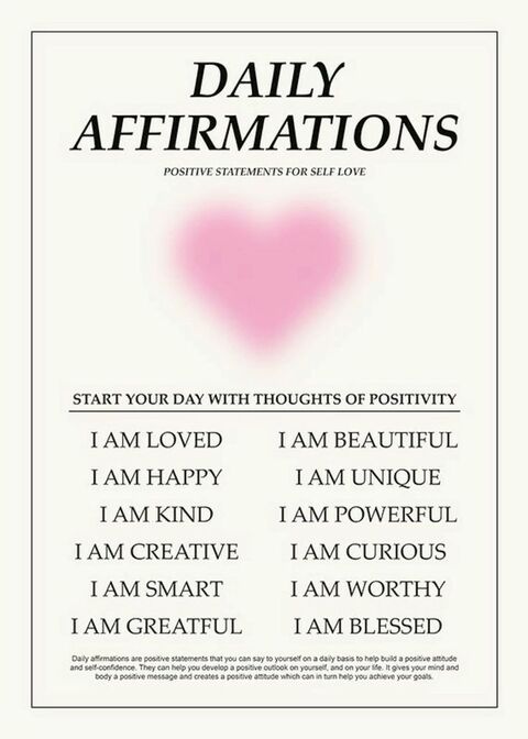 Daily Affirmations for Self Love