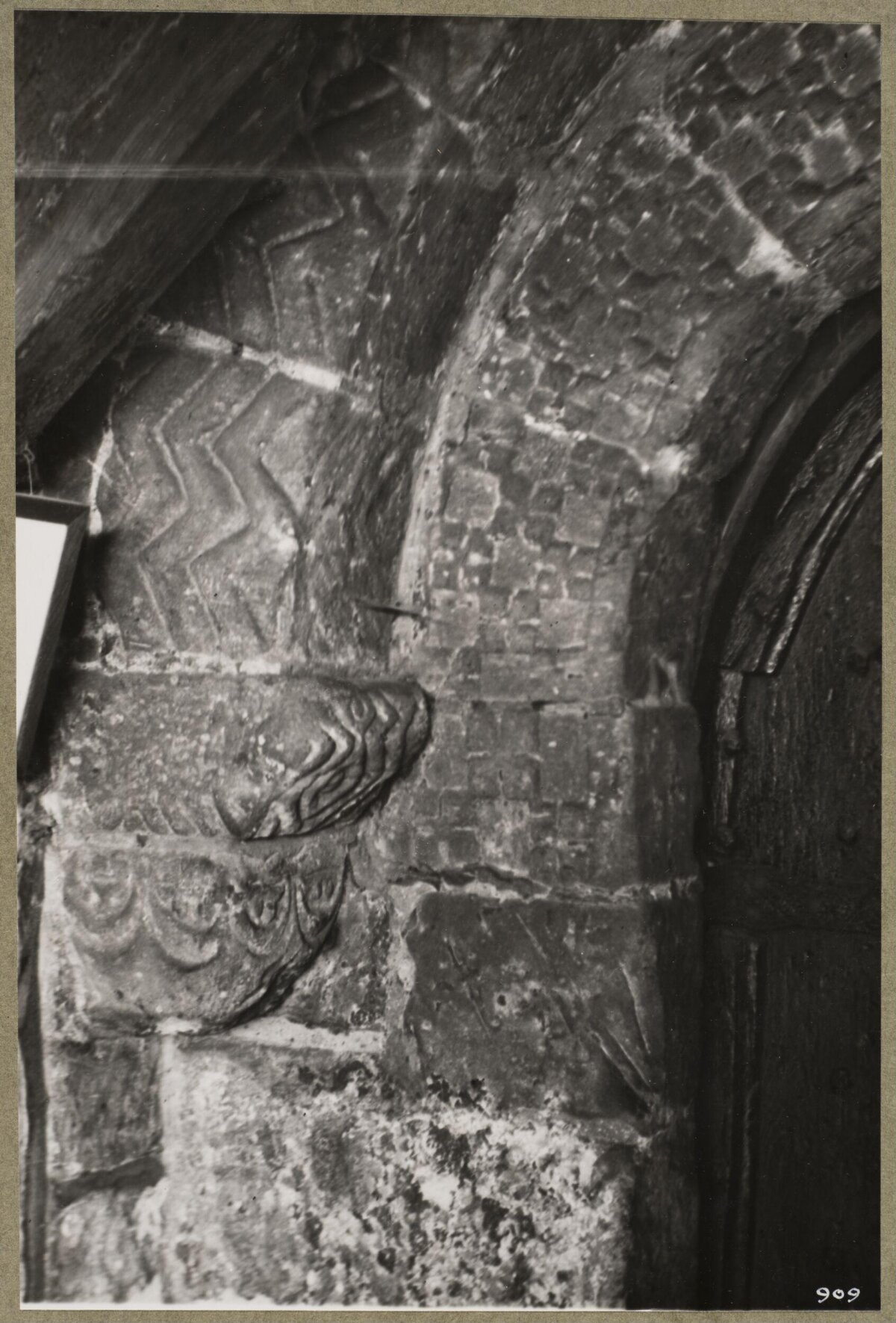 Ancient Carved Stone Architectural Detail