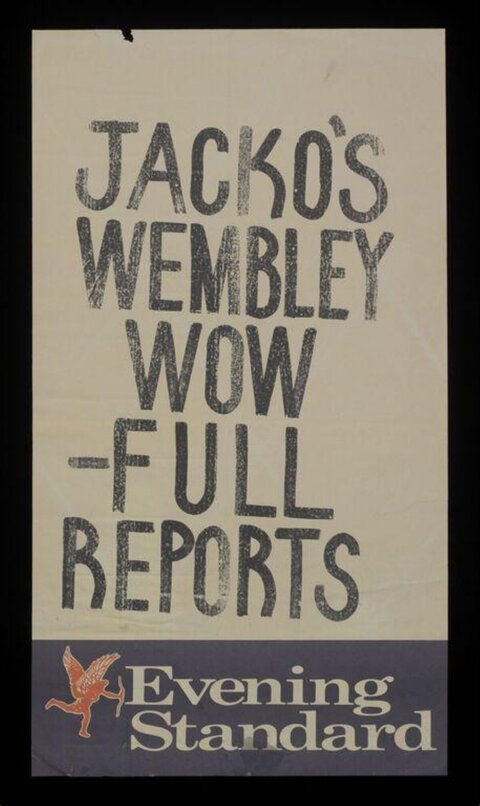 Jacko's Wembley Wow Evening Standard Poster