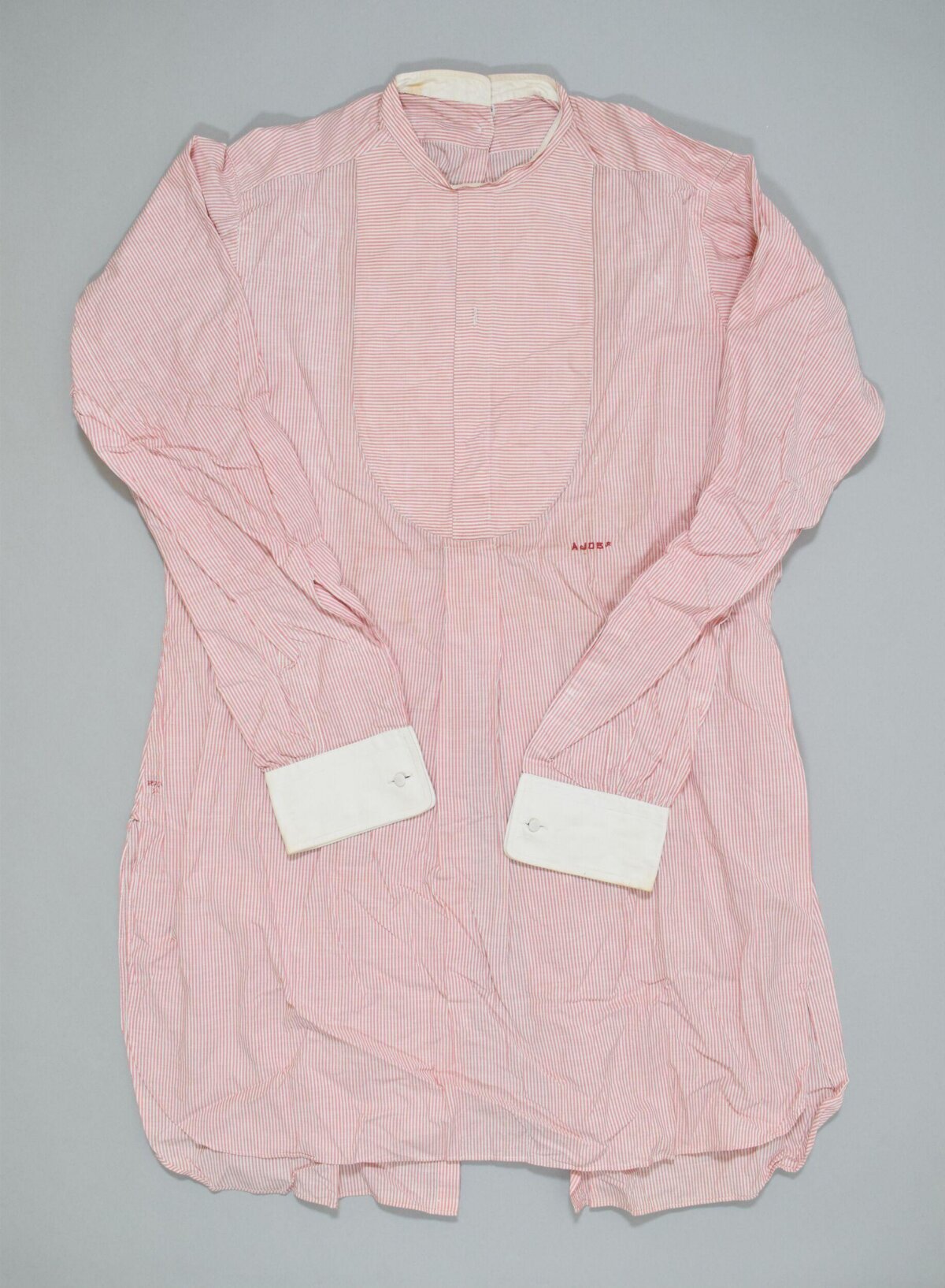 Vintage Pink Striped Long Sleeve Shirt