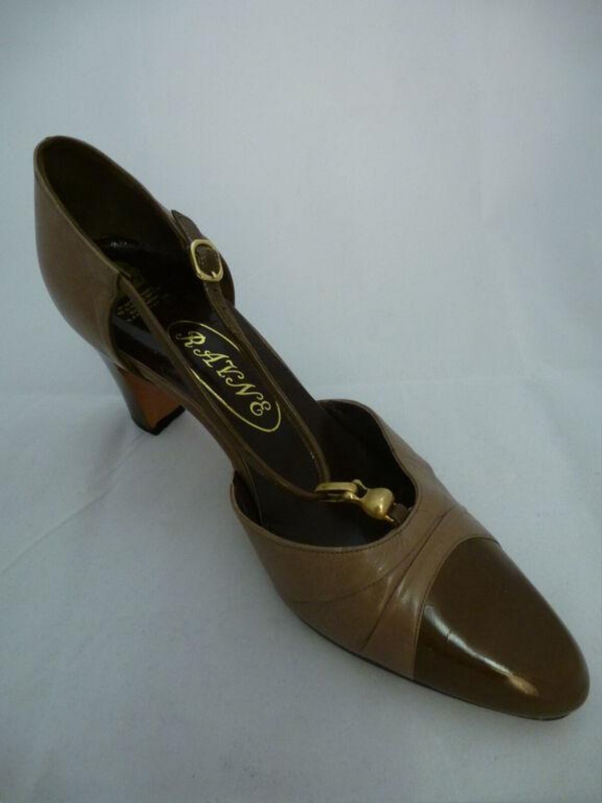 Vintage Rayne Brown High Heel Shoe