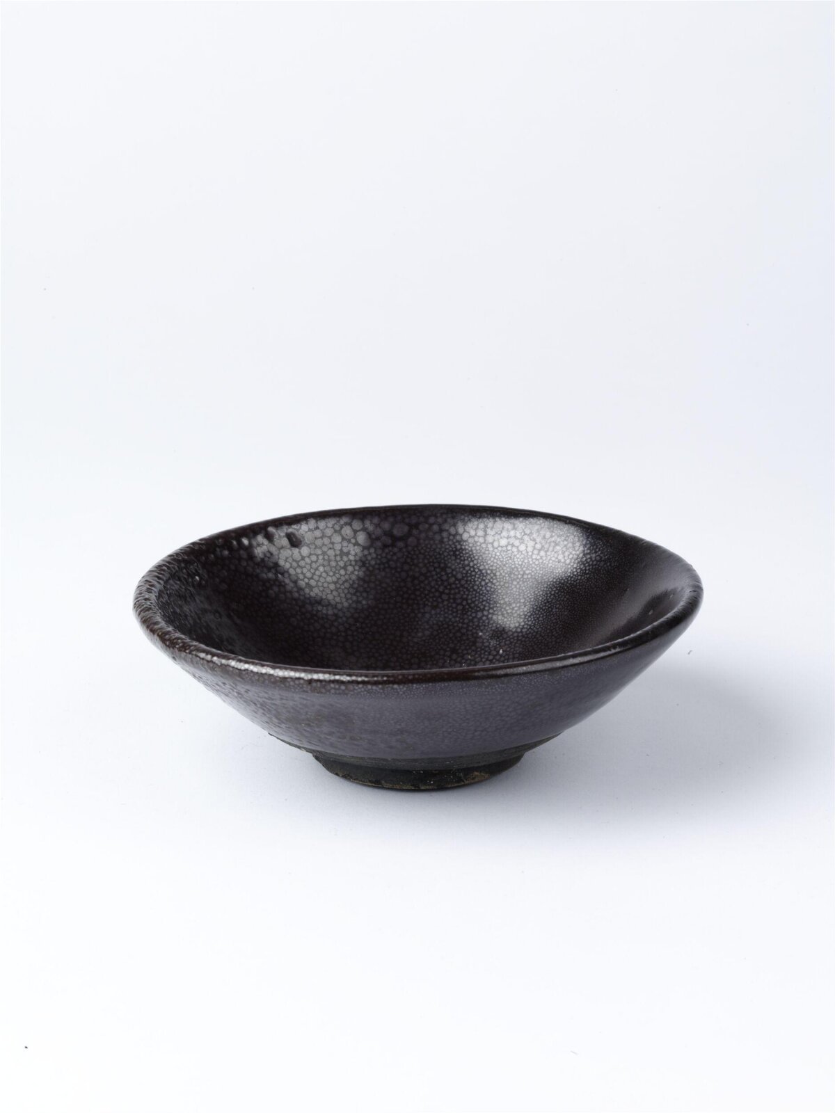 Black Oil Spot Glazed Ceramic Bowl