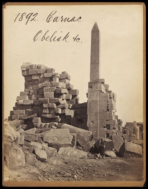 1892 Carnac Obelisk Ruins
