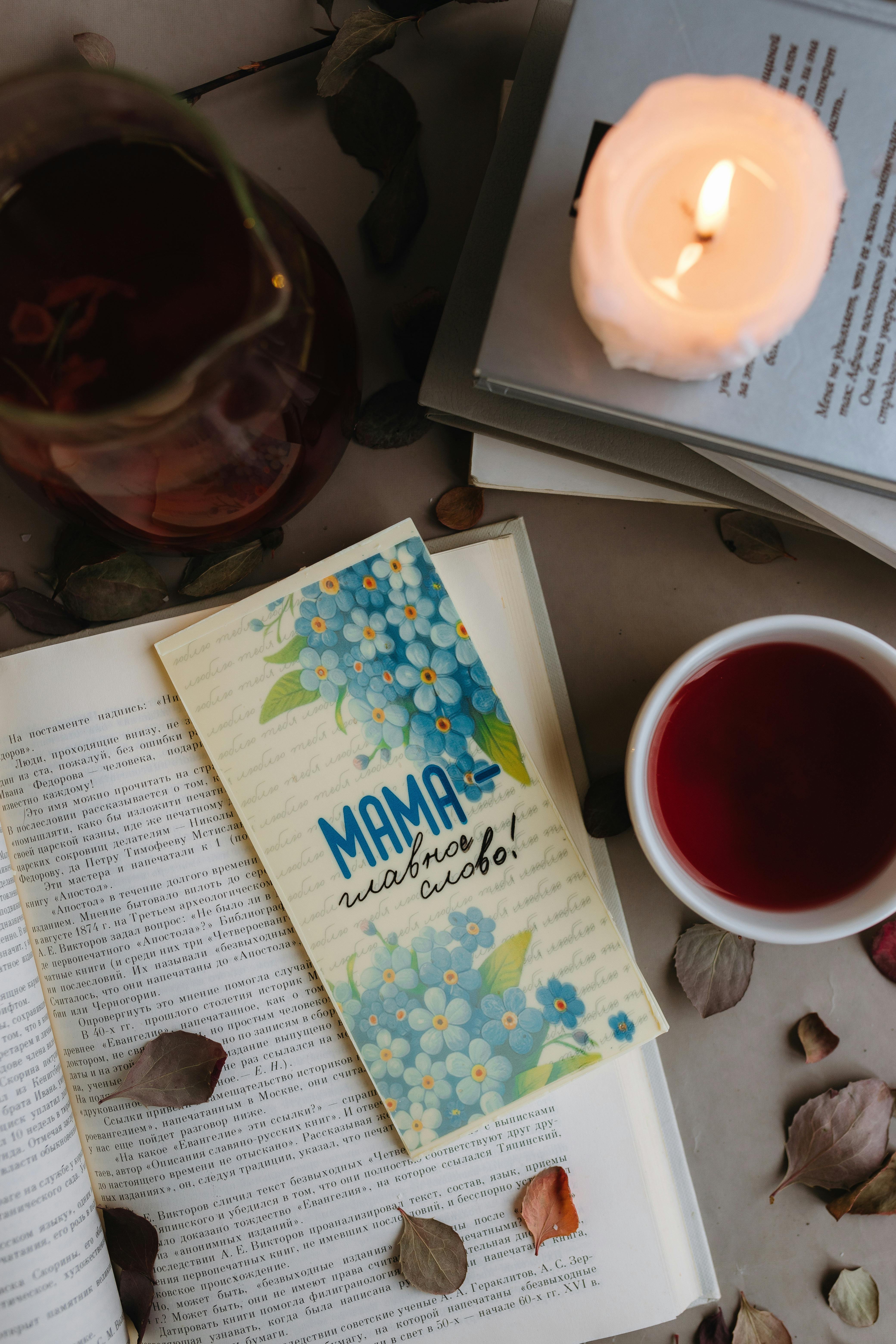 Cozy Mother's Day Reading Flat Lay
