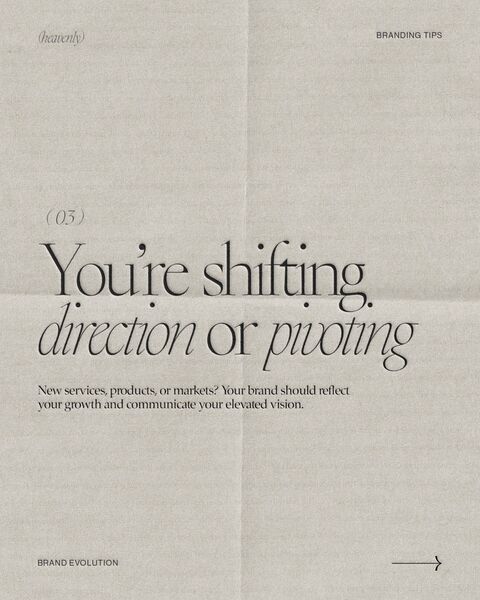 Branding Tip for Pivoting Business Direction