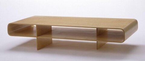 Minimalist Light Wood Coffee Table