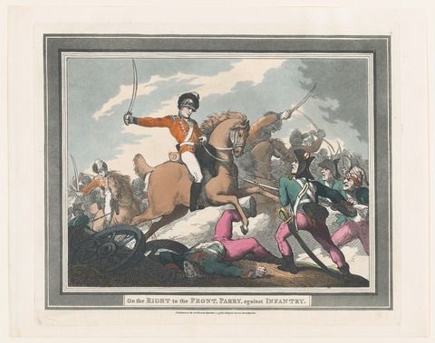 Cavalry Against Infantry Battle Print