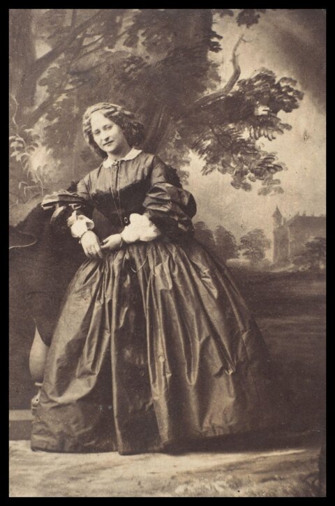 Victorian Woman Studio Portrait