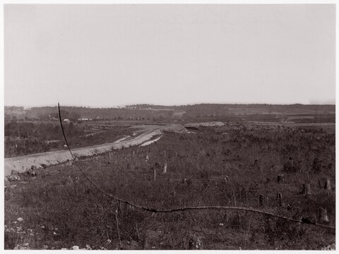 Vintage Civil War Battlefield Earthworks