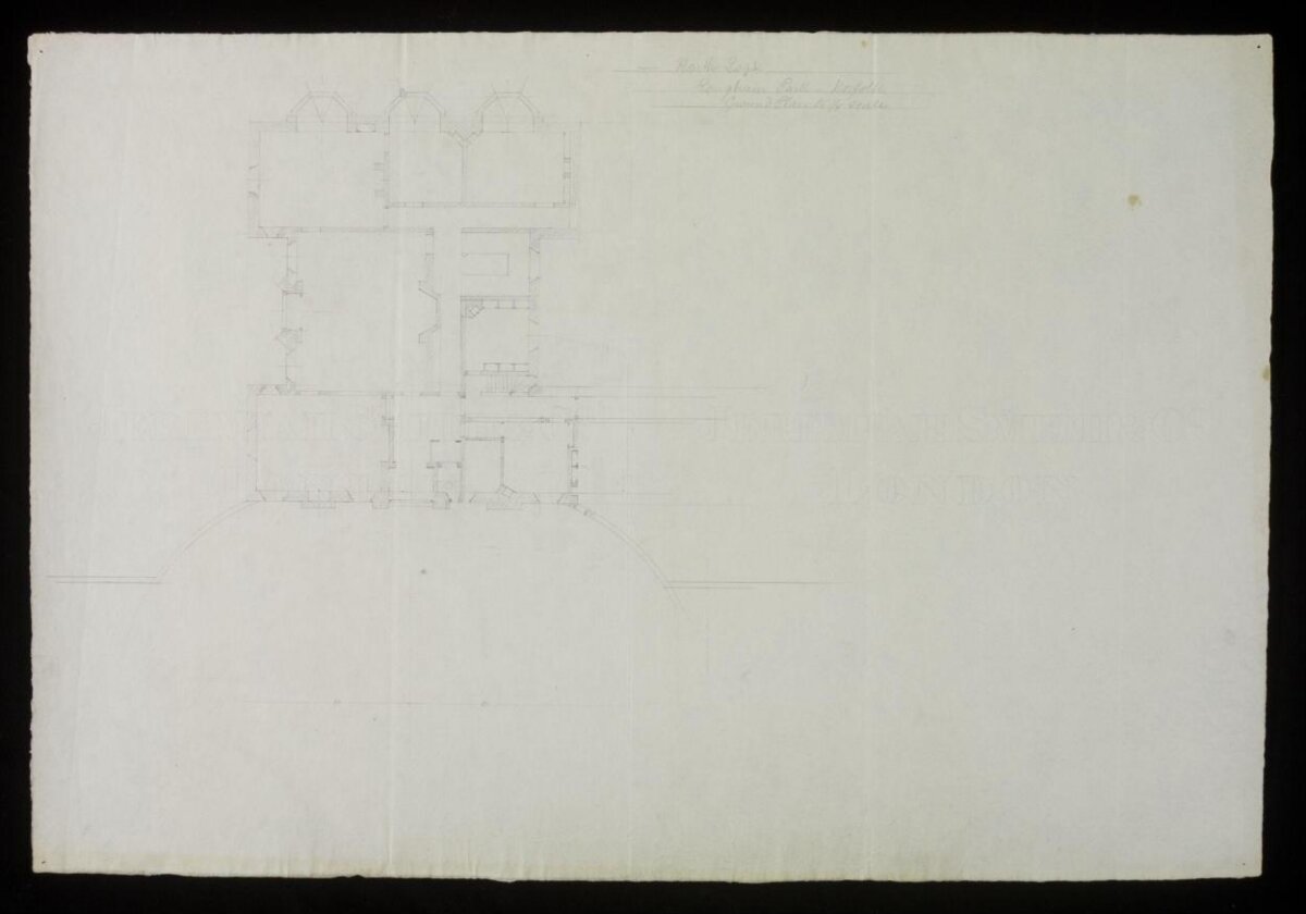 Hand-drawn Architectural Section Drawing