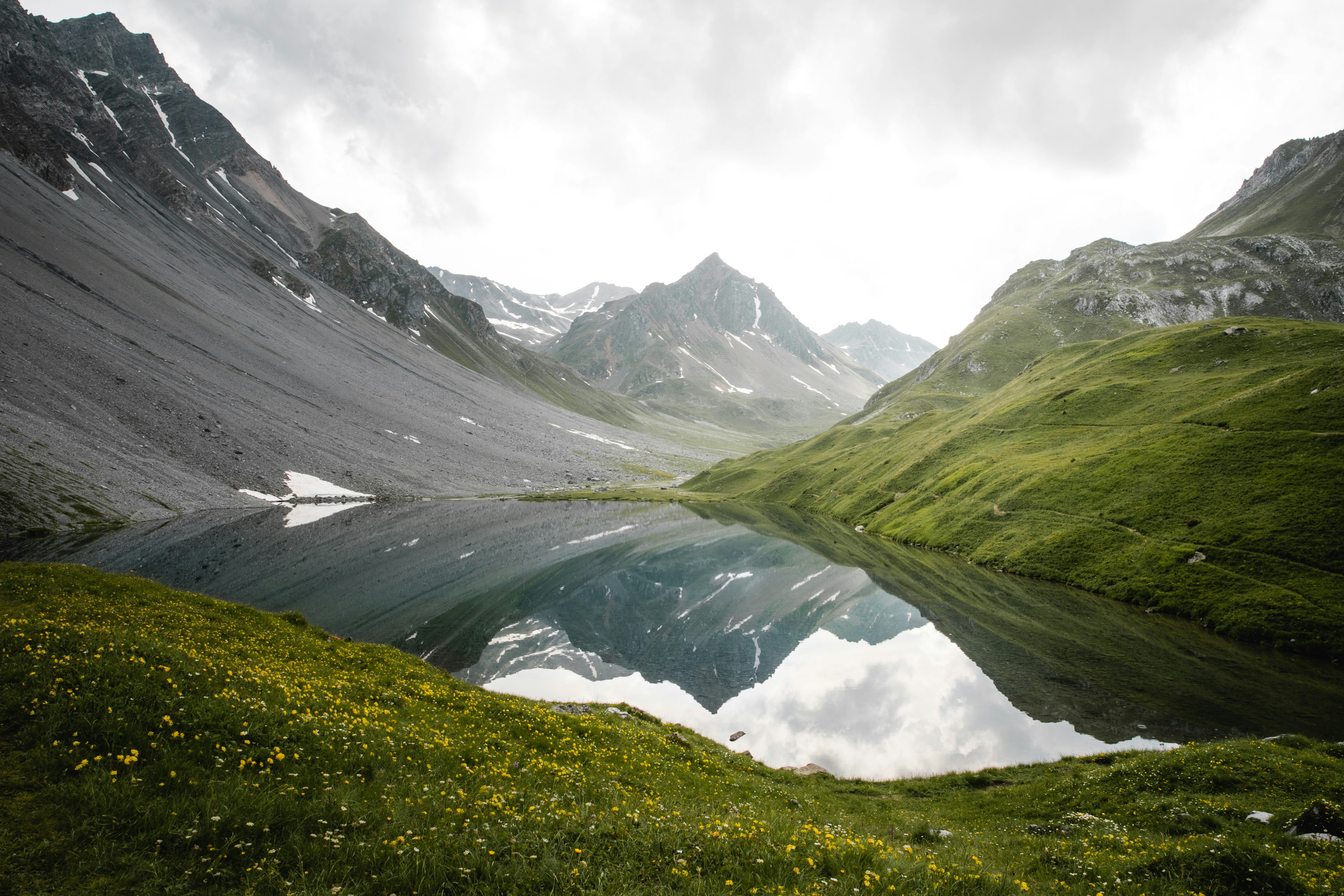 Alpine Mountain Lake Reflection