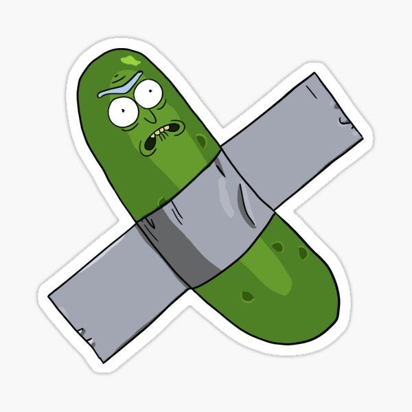 Pickle Rick X Sticker