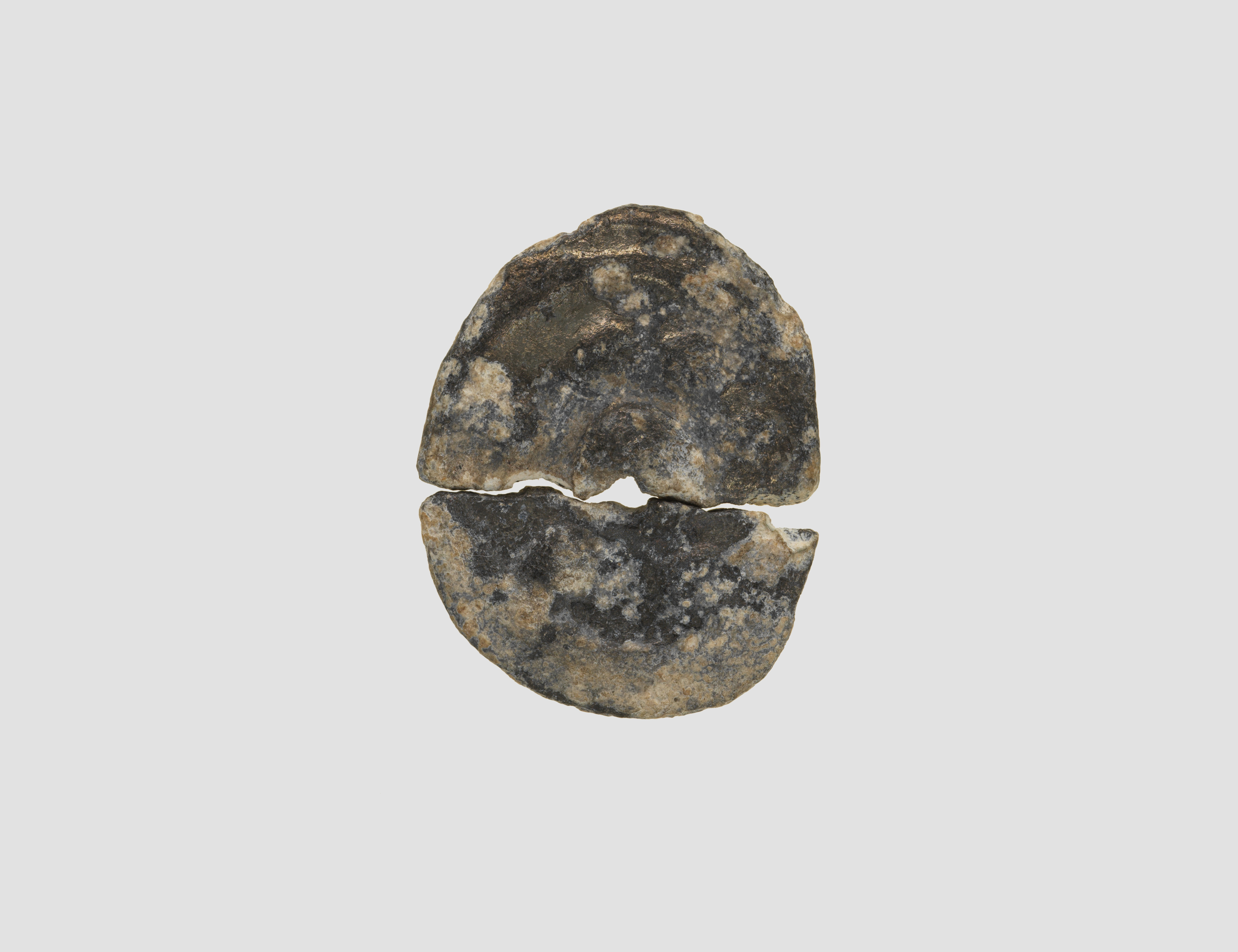 Broken Circular Stone Artifact