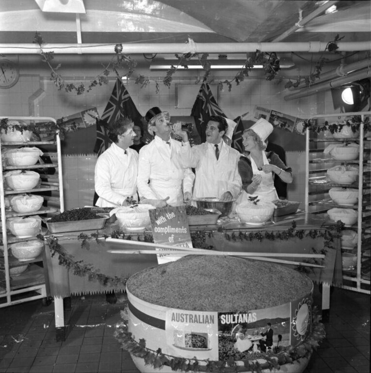 Giant Pudding Making with Australian Sultanas