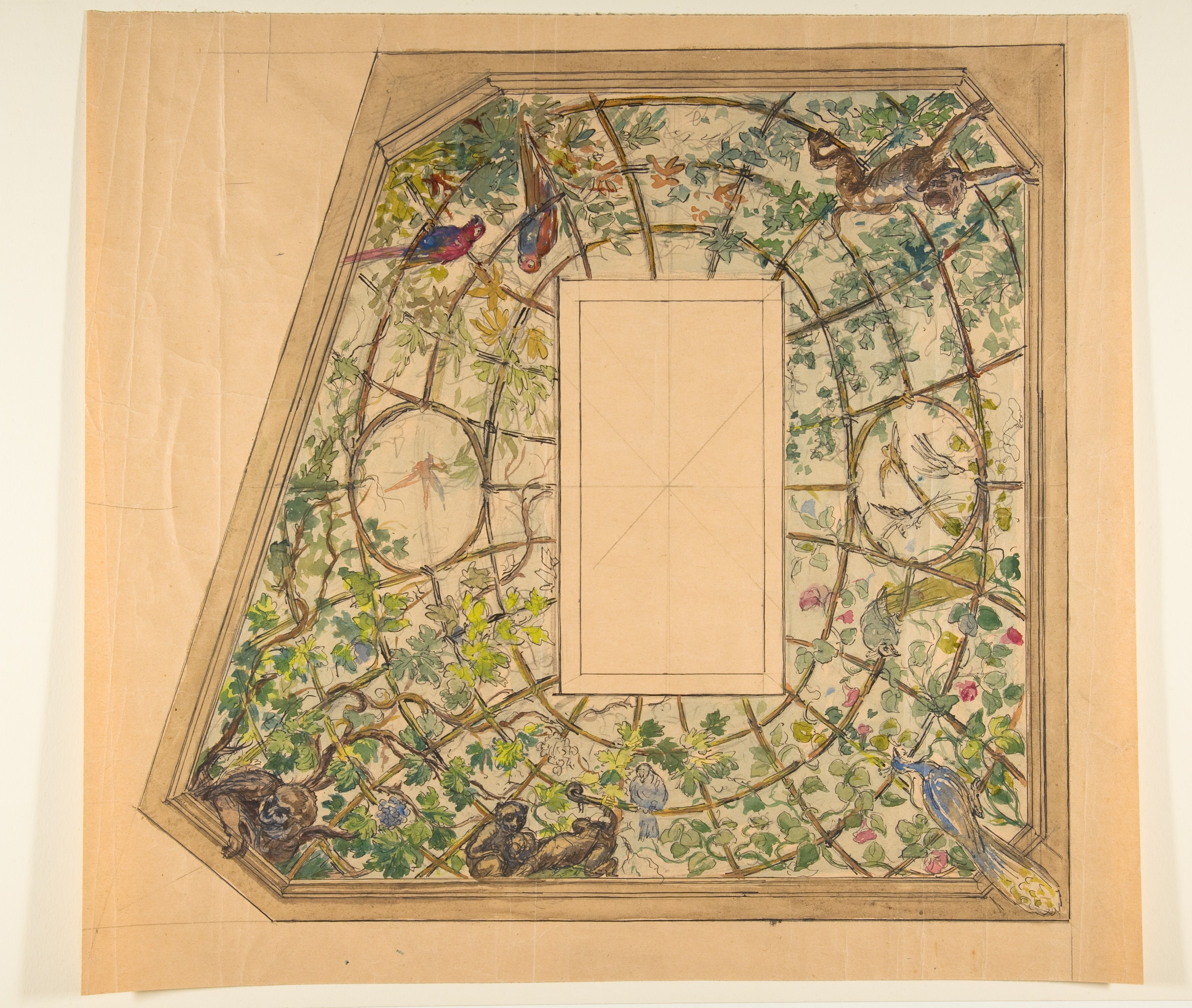 Ceiling Decoration Design Sketch