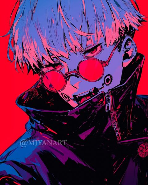 Cyborg Anime Boy Portrait