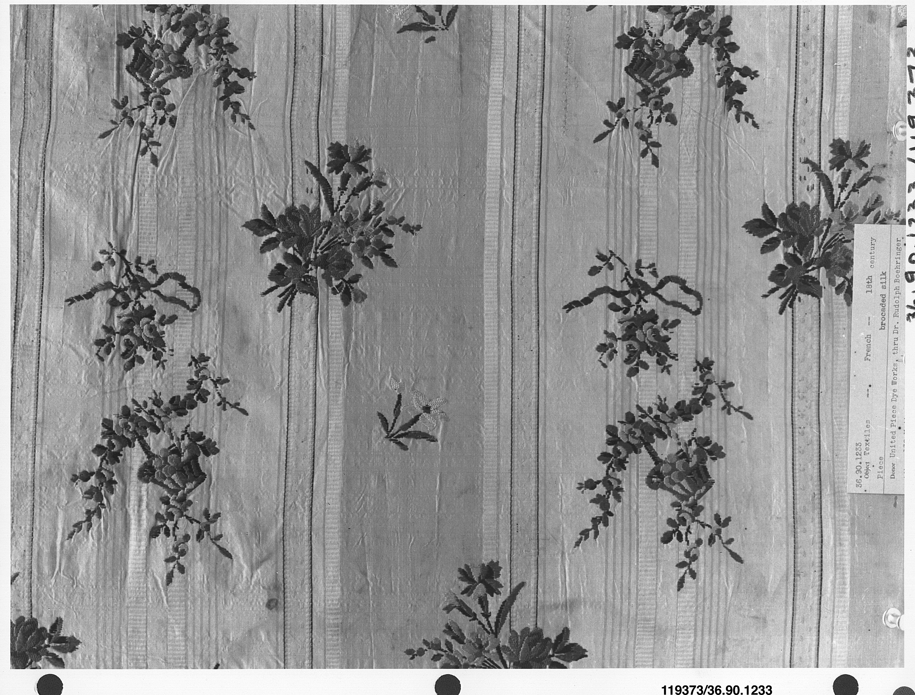 18th Century French Brocaded Silk