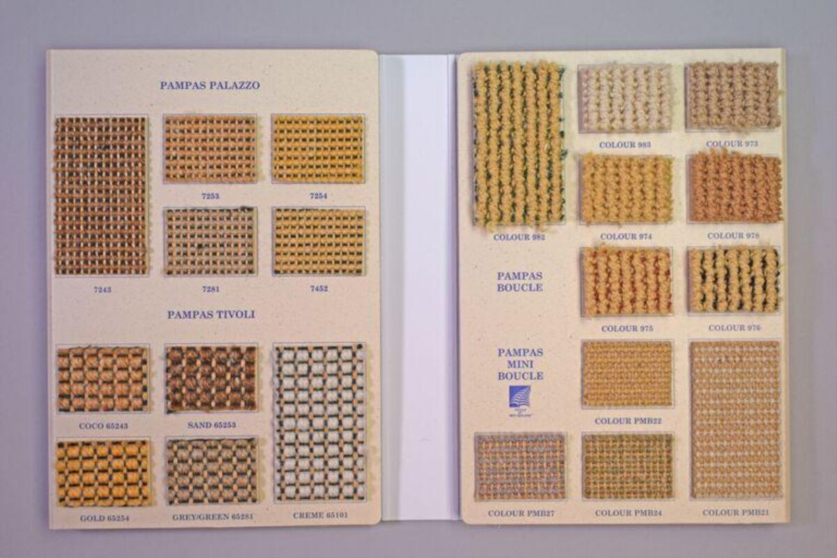 Pampas Fabric Color Swatch Catalog