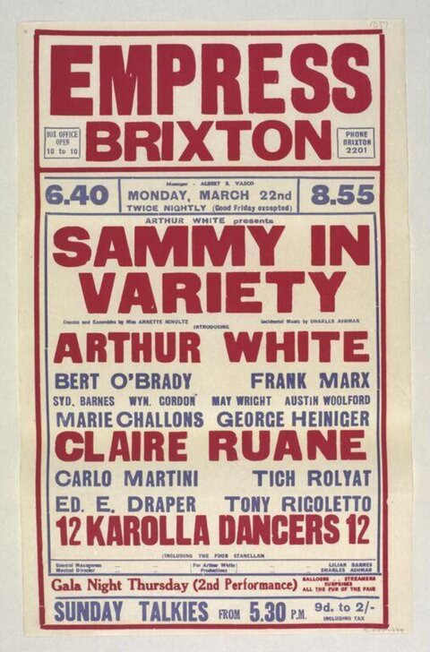 Empress Brixton Variety Show Poster