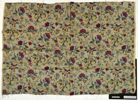 Vintage Floral Printed Textile