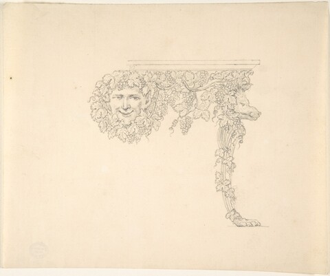 Design Sketch for Ornate Console Table