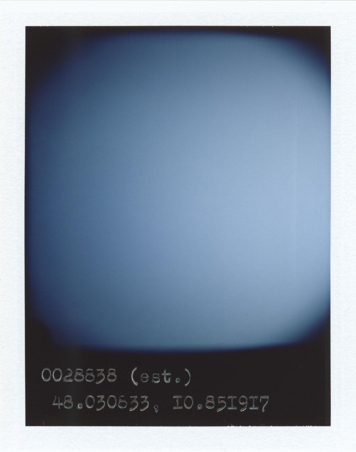Blue Gradient With Coordinate Text