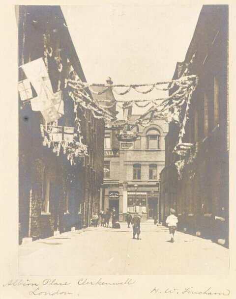 Vintage Street View of Albion Place London