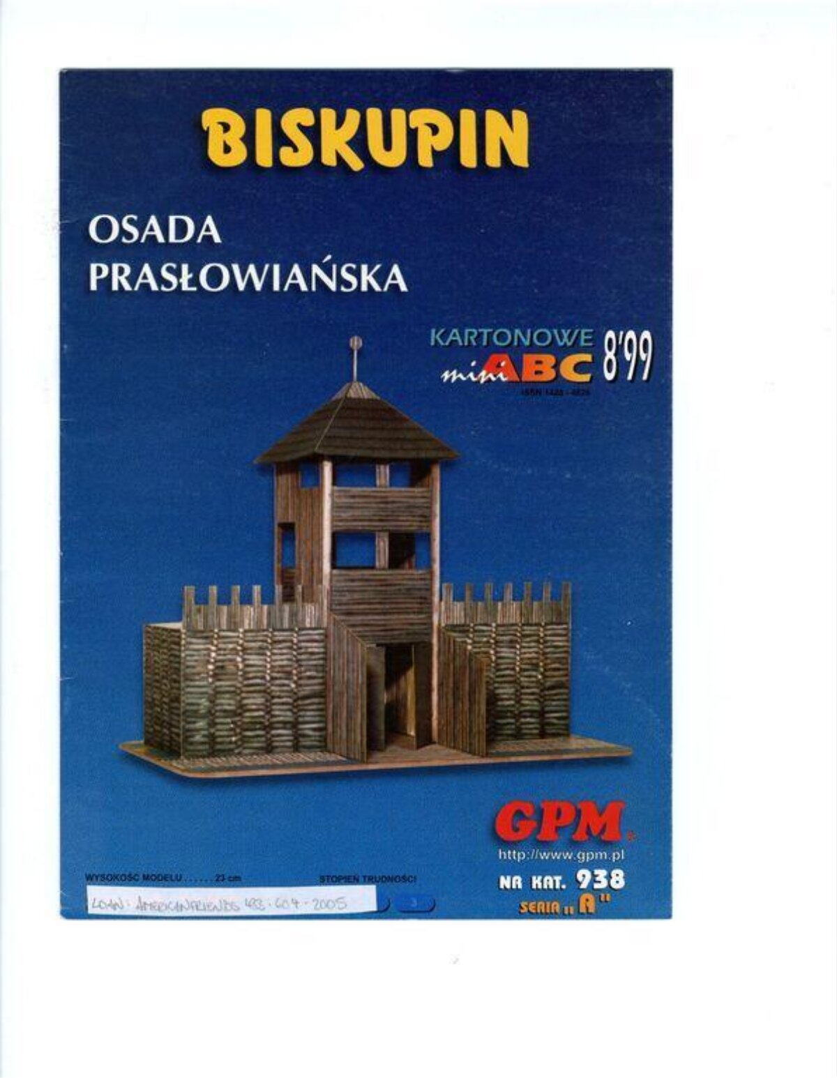 Biskupin Pre-Slavic Settlement Card Model Cover