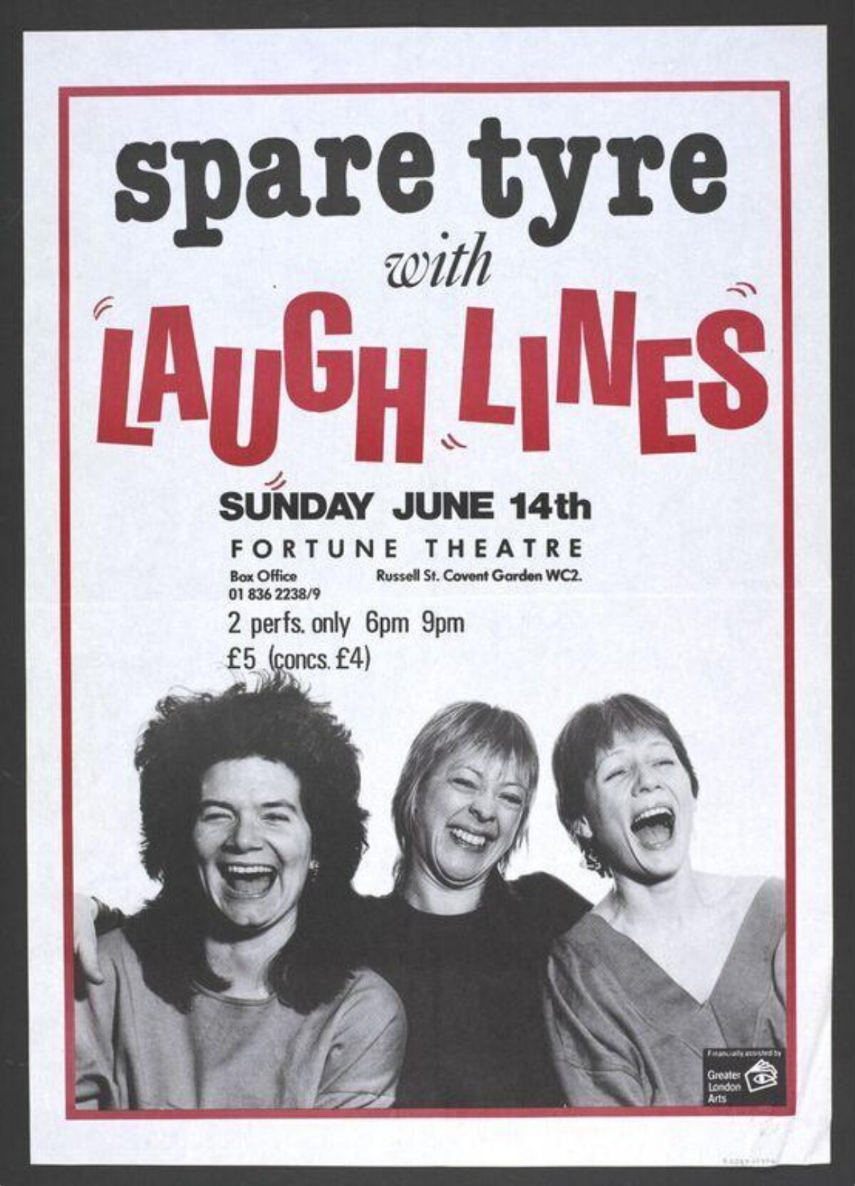 Spare Tyre Laugh Lines Show Poster