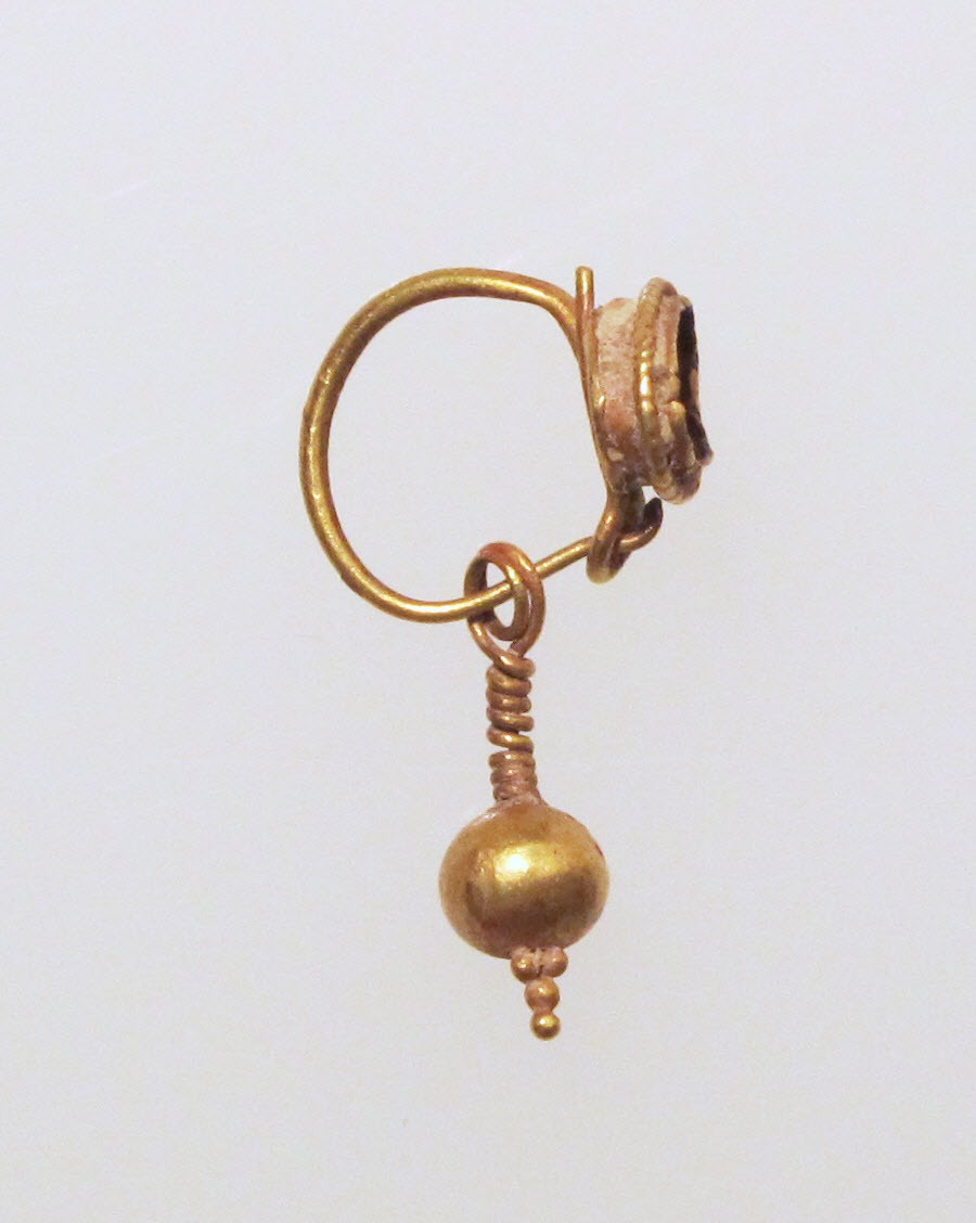 Ancient Gold Drop Earring