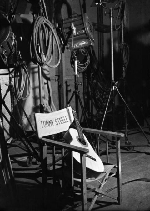 Tommy Steele's Chair on Film Set