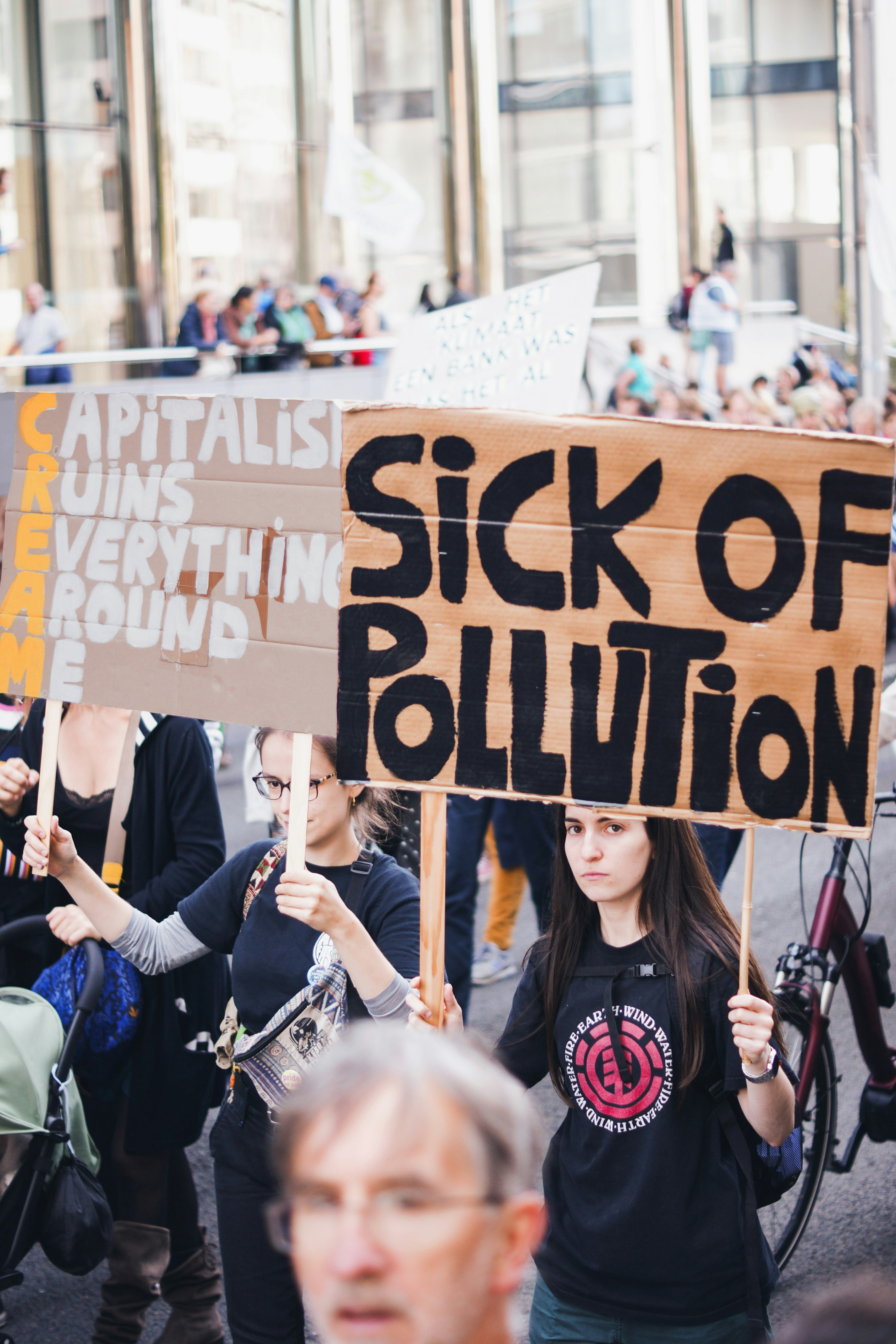 Outdoor Anti-Pollution Protest Rally