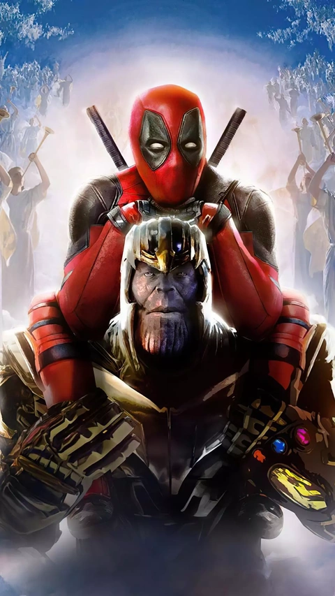 Deadpool and Thanos Parody Fan Art