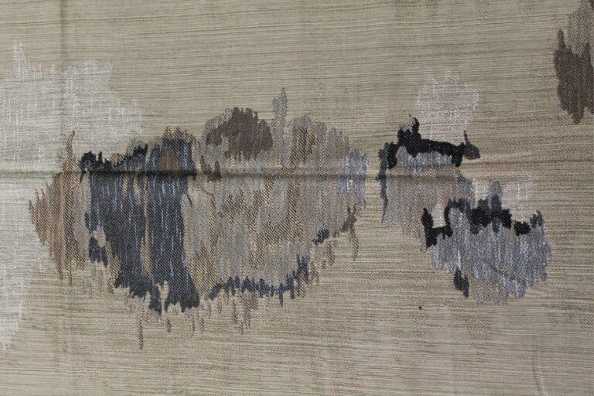 Abstract Ink Pattern Woven Fabric