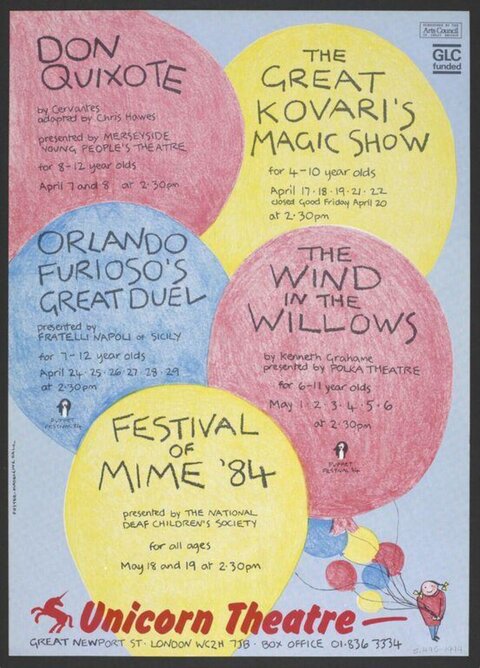 1984 Unicorn Theatre Festival Poster