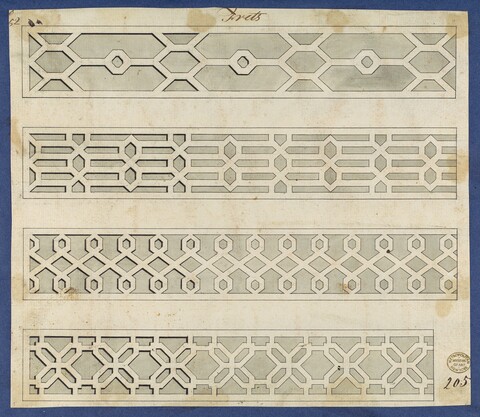 Four Geometric Grille Pattern Designs