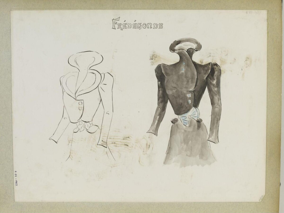 Frédégonde Costume Design Sketch